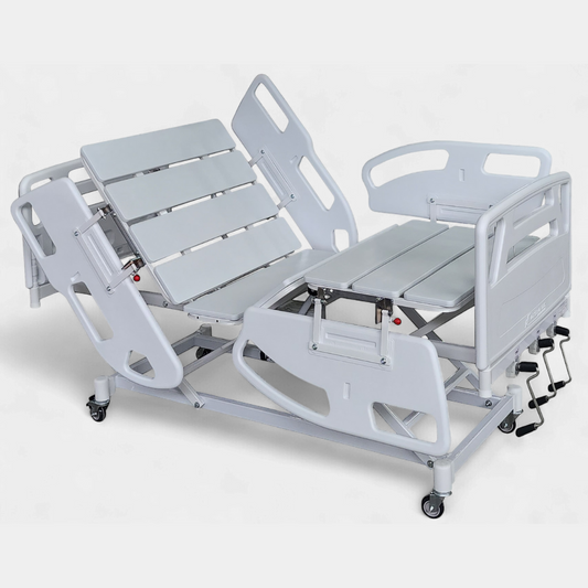 Cama Hospitalar Fowler Manual Com Elevação De Leito Luxo | DSM-011 LX