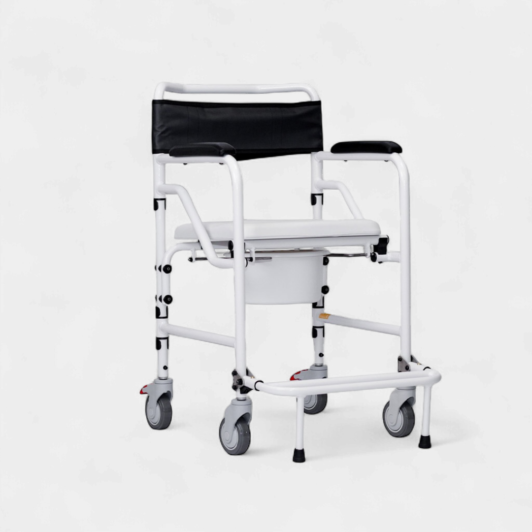 Cadeira de Banho Ortobras Banho Flex – Alumínio Leve, Desmontável, Compacta com Coletor