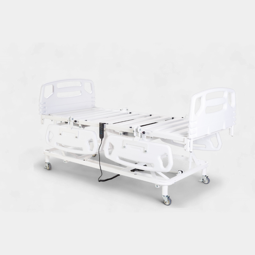 Cama Hospitalar Evolution Elevação Manivela Steel CabPes Grade PEAD