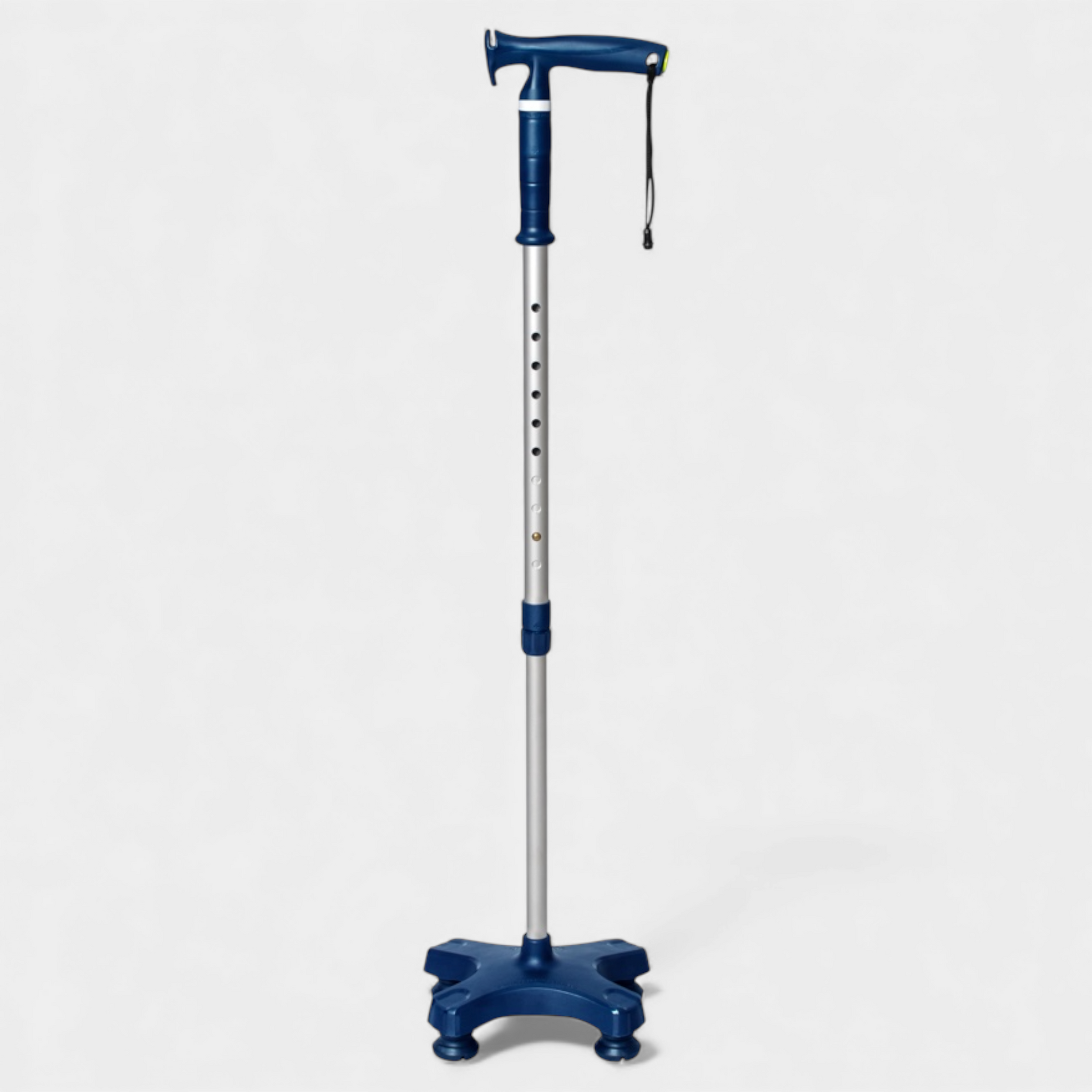 Bengala 4 pontas  tipo T com apoio Mercur para idosos