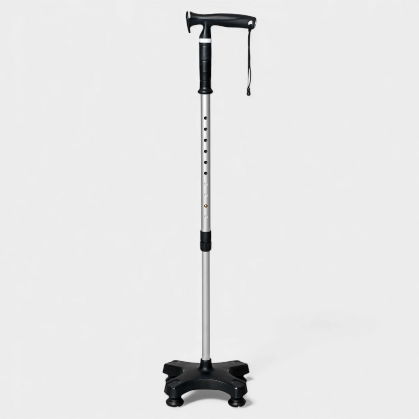 Bengala 4 pontas  tipo T com apoio Mercur para idosos