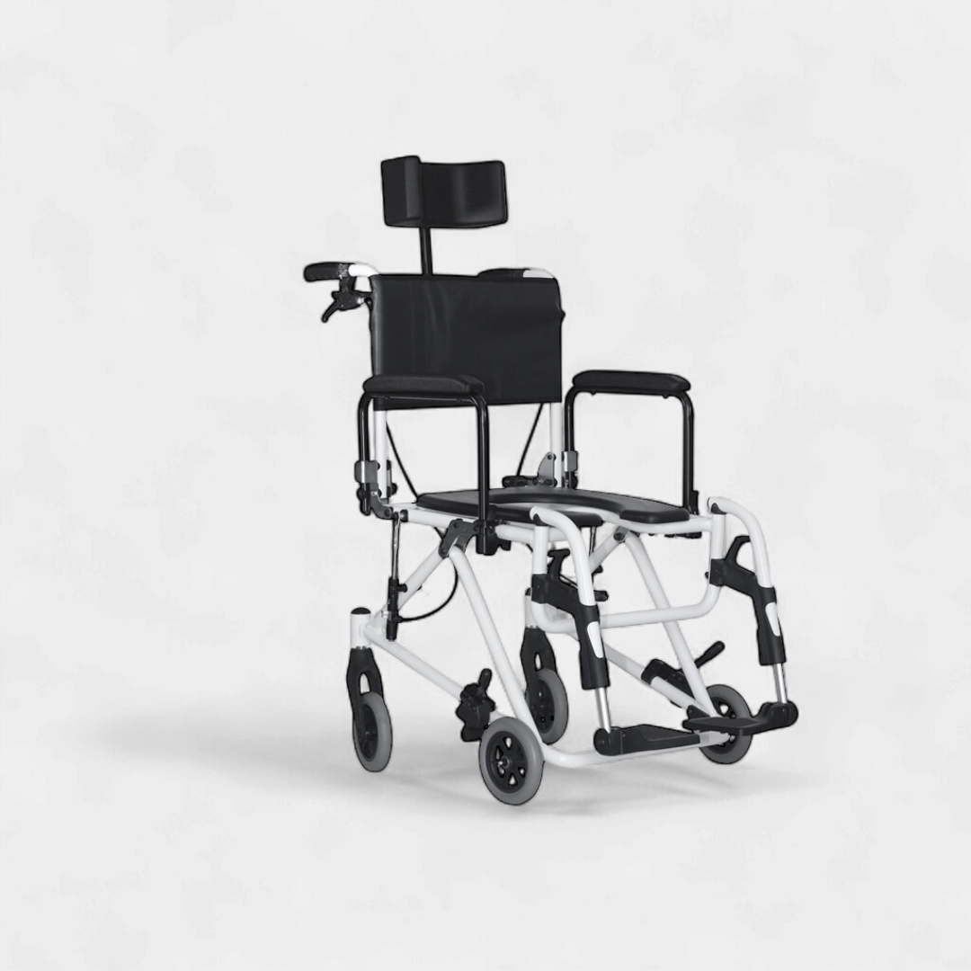 Cadeira de Banho Reclinável H3 com Apoio de Cabeça