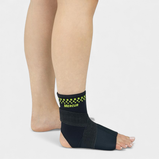 Tornozeleira de Termocompressão com Cintas Cruzadas Mercur
