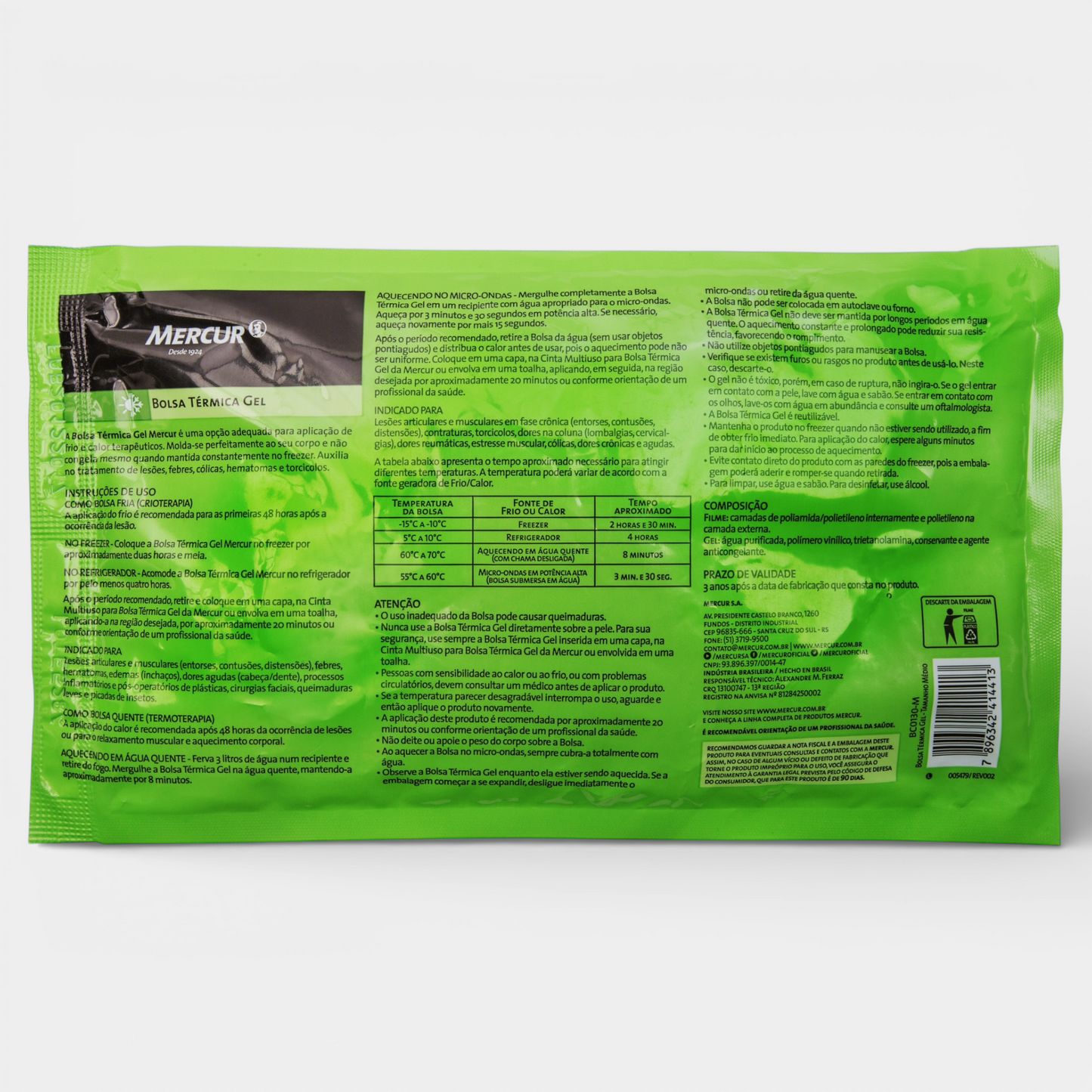 Bolsa Térmica Gel Média Mercur Quente e Fria