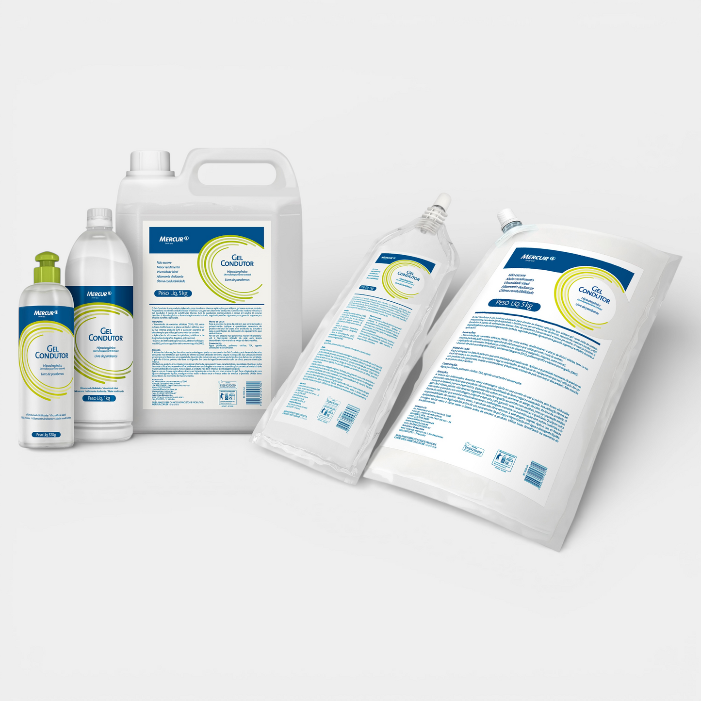 Gel Condutor Mercur para Ultrassom e Eletroterapia