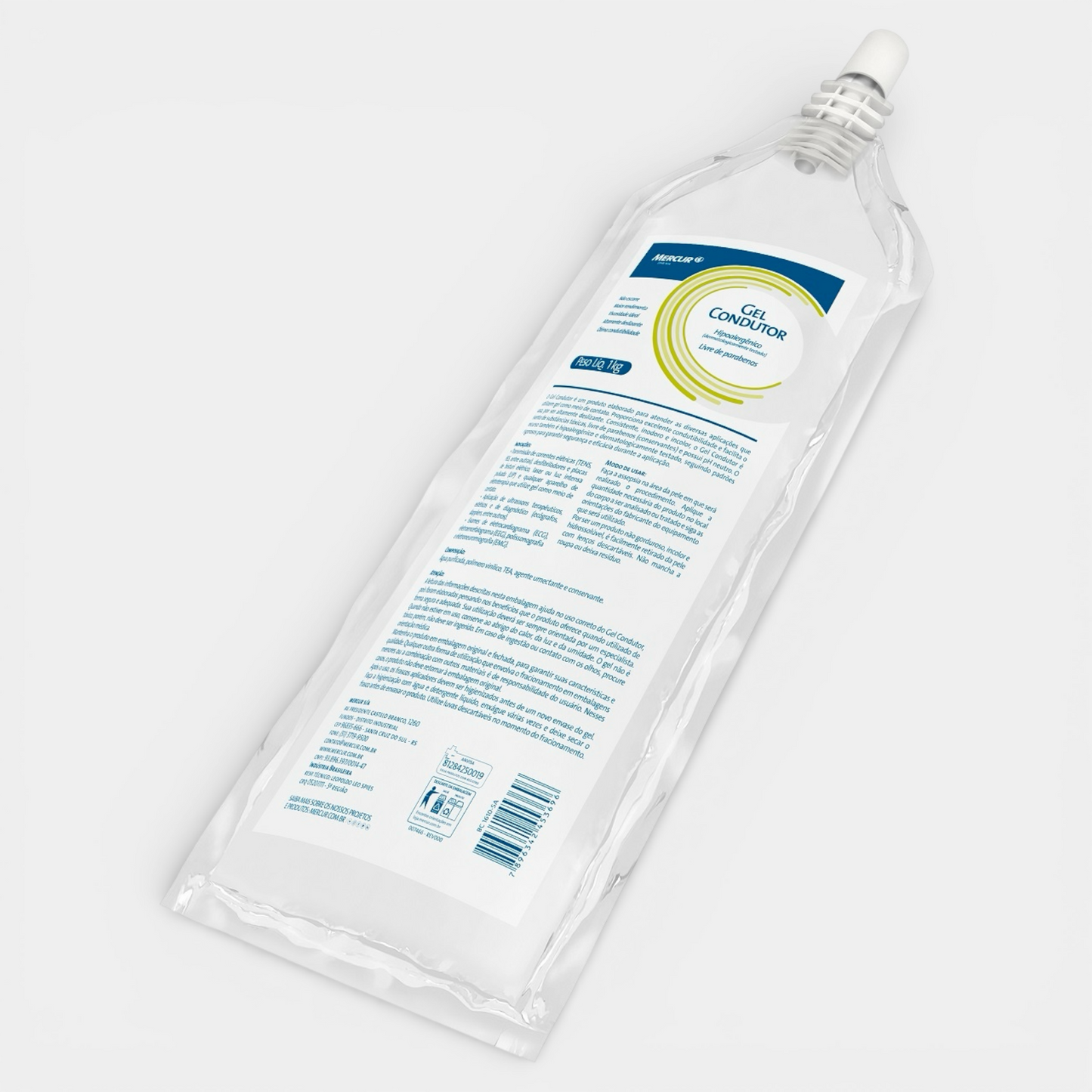 Gel Condutor Mercur para Ultrassom e Eletroterapia