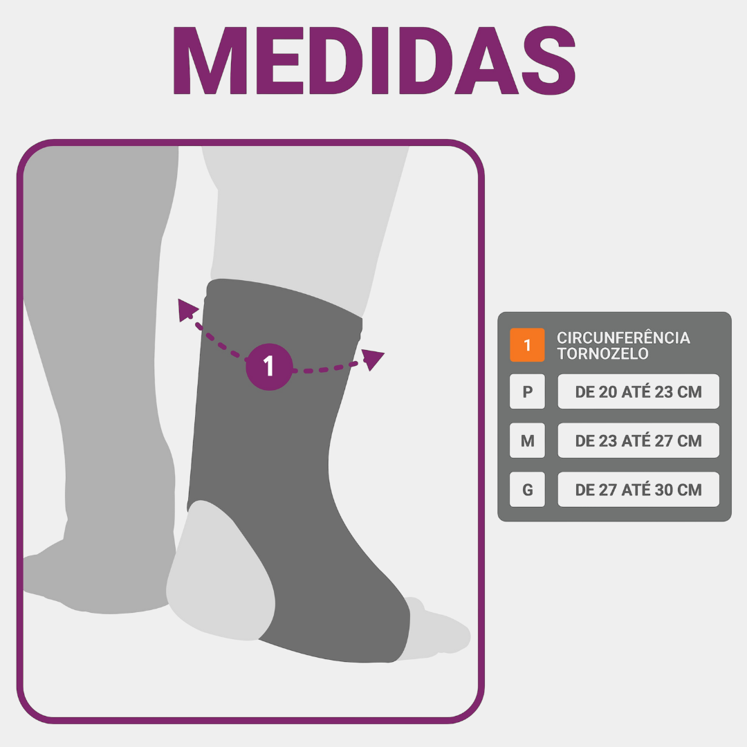 Tornozeleira Ortopédica Strong Ankle – Suporte e Reabilitação Completa