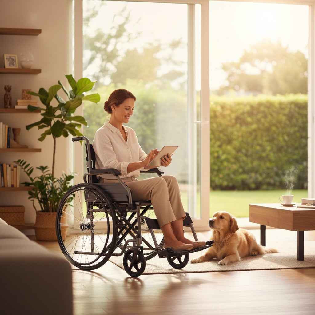 Cadeira de rodas dobrável Basic Hidrolight 44 a 48cm