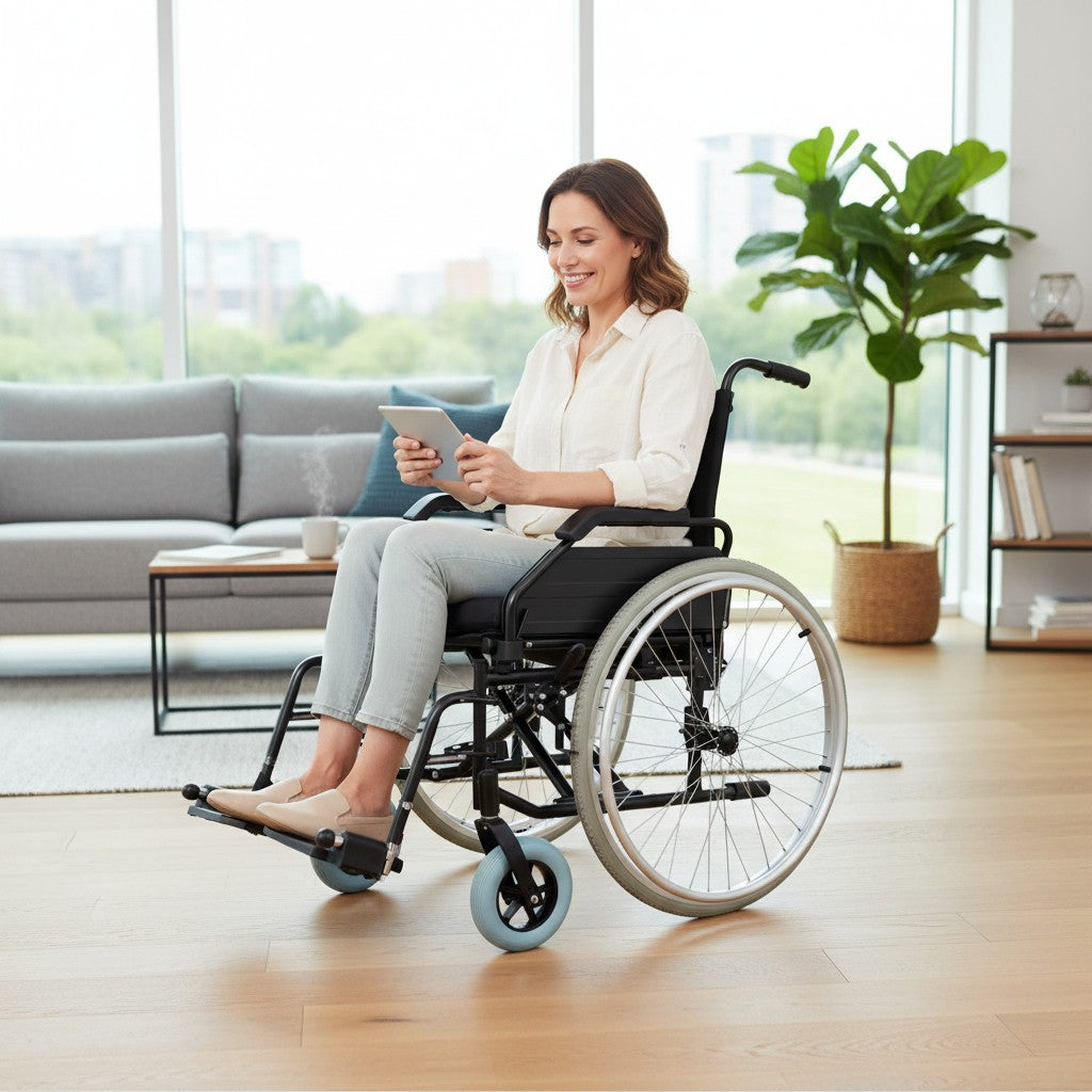 Cadeira de Rodas Standard Hidrolight Dobrável